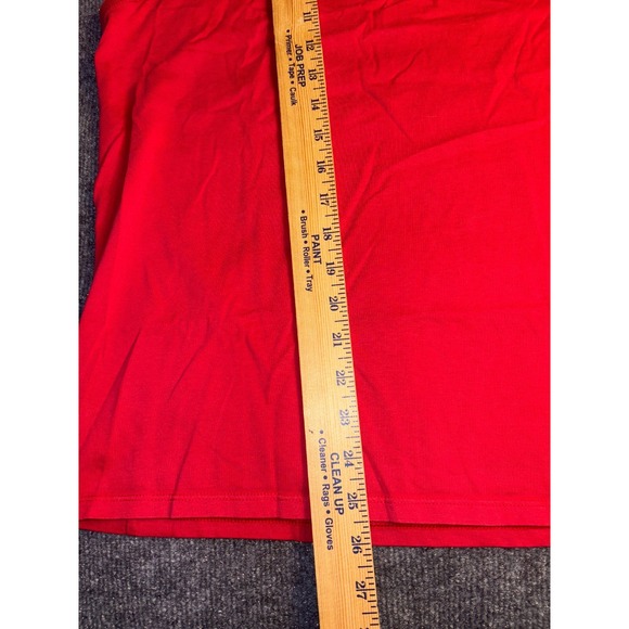 Nike Tank Top Mens Large Red Fitted Training Slim Fit Sleeveless‎ Crew Neck - Picture 4 of 6